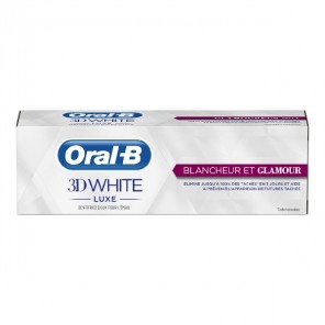 Oral-B Dentifrice 3D White Luxe Éclat et Glamour 75 ml