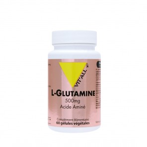 Vitall+ l-glutamine 500mg 60 gélules