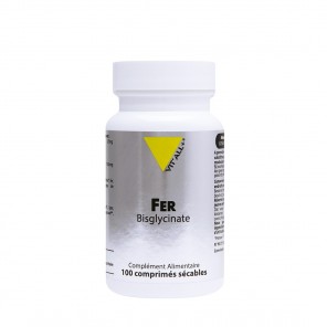 Vitall+ fer bysglycinate 27mg 100 comprimés secables