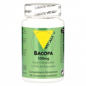 Vitall+ bacopa monnieri 100mg 60 comprimés