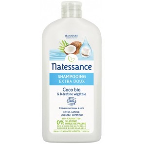 Natessance shampooing extra-doux coco bio & kératine végétale 500ml