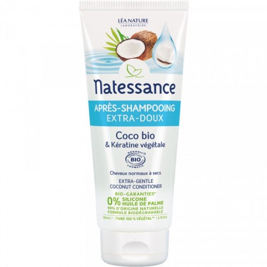 Natessance après-shampooing extra-doux coco 150ml