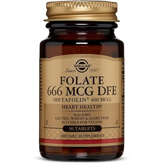 Solgar folate 666 mcg dfe 50 comprimés