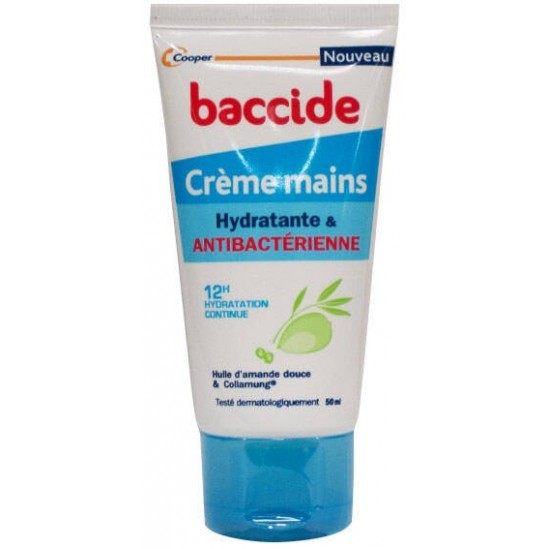 Cooper Baccide crème mains hydratante & antibactérienne 50ml