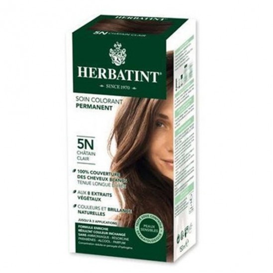 Herbatint gel colorant permanent 5n châtain clair 60ml