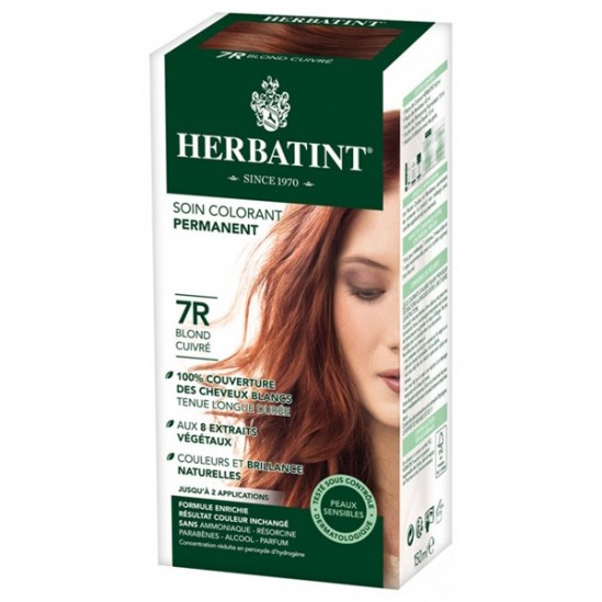 Herbatint gel colorant permanent 7r blond cuivre 60ml