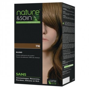 Santé verte nature & soin coloration permanente 7N blond 132ml