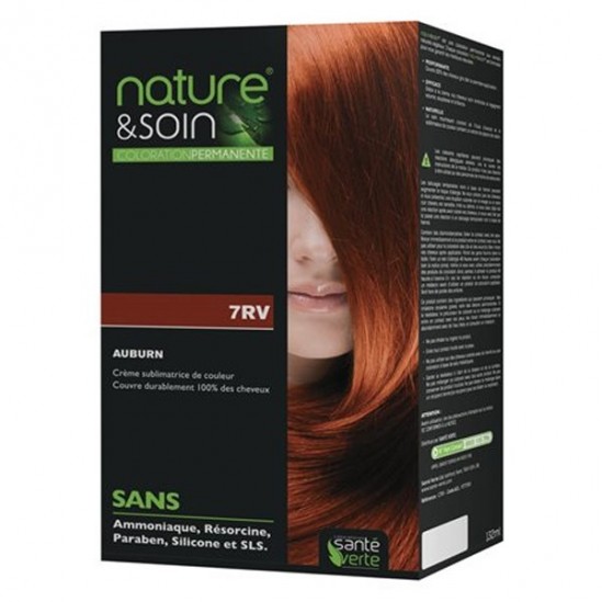 Santé verte nature & soin coloration permanente 7RV auburn 132ml