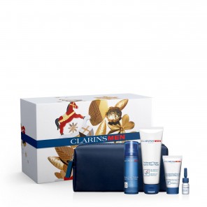 Clarins coffret de noël homme baume super hydratant + nettoyant visage