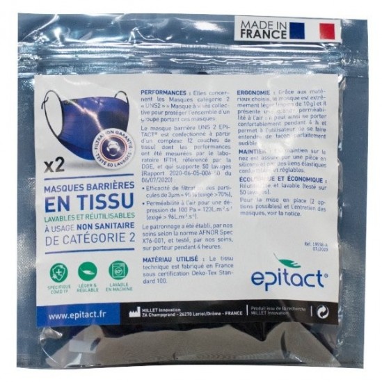 Epitact masques en tissu-altitude taille adulte x2