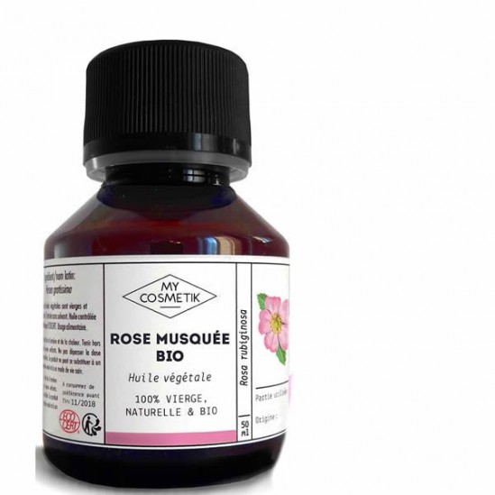 My cosmetik huile végétale de rose musquée biologique 10ml