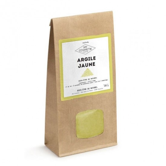 My cosmetik argile jaune en sachet kraft 200g