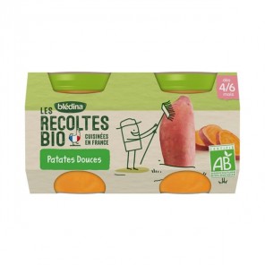 Blédina les récoltes bio patates douces 2x130g