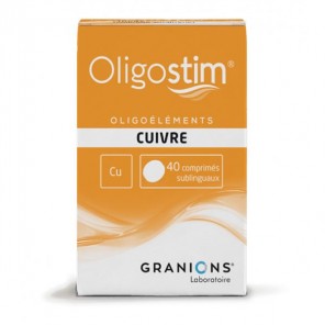 Granions oligostim cuivre 40 comprimés