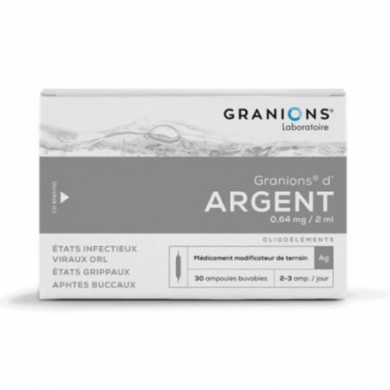 Granions d'argent 30 ampoules