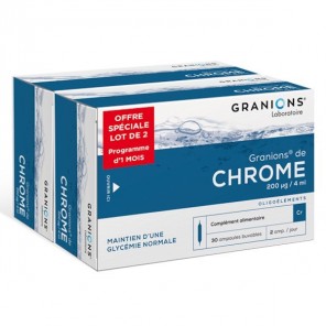 Granions duo de chrome 2x30 ampoules 120ml