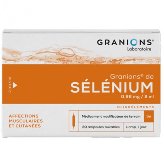 Granions de Selenium 30 ampoules