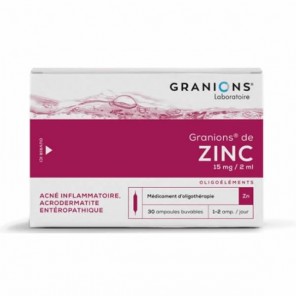 Granions de zinc 30 ampoules 60ml