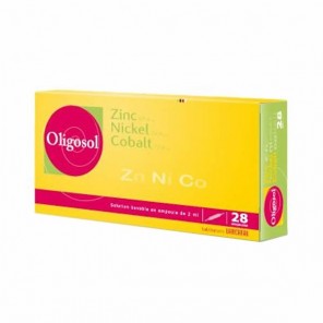 Oligosol zinc nickel cobalt 28 ampoules 56ml