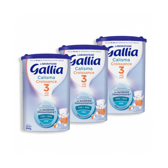 Gallia calisma croissance lot x3 800g