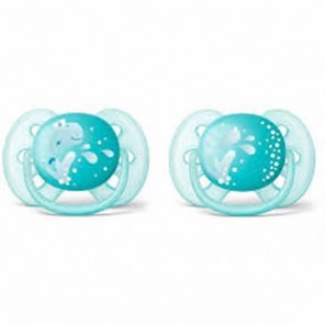 Philips avent sucette ultra douce 6-18 mois lot de 2 scf226/22