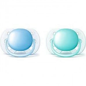 Philips avent sucette ultra soft garçon 0-6 mois lot de 2 scf212/20