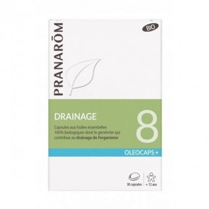 Pranarom Oléocaps drainage & détoxination 30 capsules