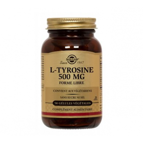 SOLGAR L TYROSINE 50 GELULES