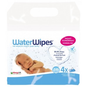 Waterwipes lingettes bébé 4 X60 lingettes