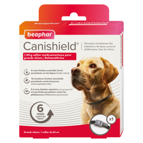 Beaphar canishield pour grand chien collier de 65cm 1.04g