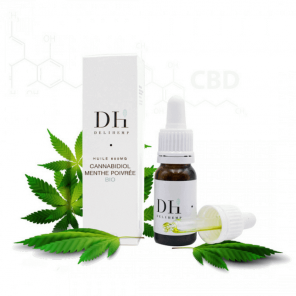 Delihemp huile cannabidiol 1000mg menthe poivrée bio 10ml