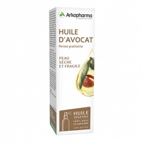 Arkopharma huile végétale d'avocat peau sèche et fragile 30ml