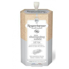 Respectueuse Shampooing Solide Detox Cuire Chevelu sensible, Irrité ou avec Pellicules 75g