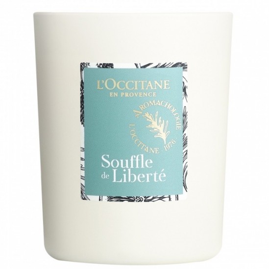 L'occitane bougie vivifiante souffle de liberté 140g