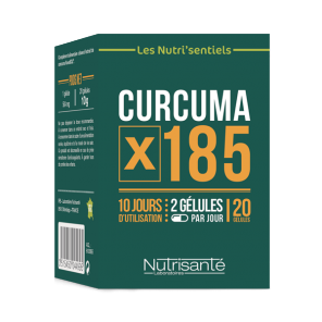 Nutrisanté les nutri'sentiels curcuma x185 20 gélules