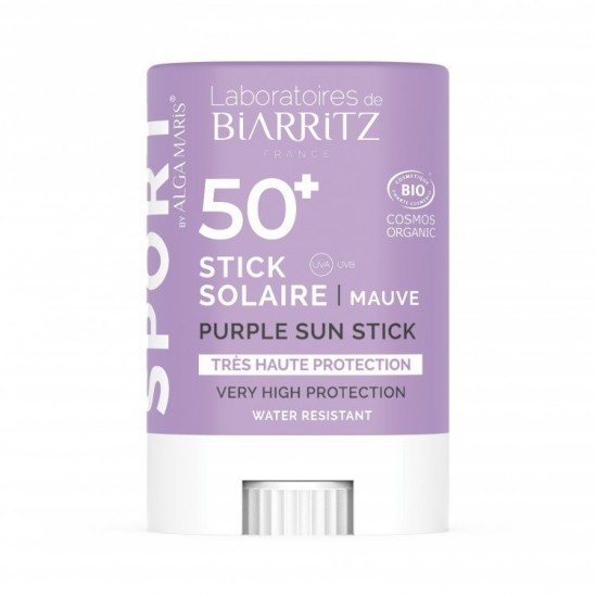 Biarritz stick solaire mauve spf50+ 12g