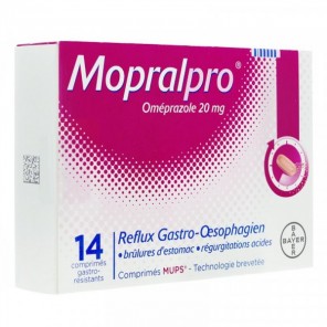 Mopralpro oméprazole 20mg comprimés gastro-résistants 14 comprimés