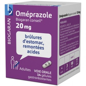 Biogaran oméprazole 20 mg 14 gélules gastro-résistantes