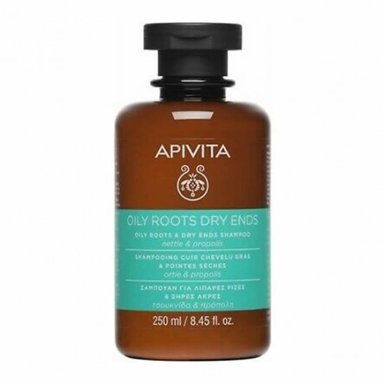 Apivita oily roots dry ends shampooing cuire chevelu gras 250ml