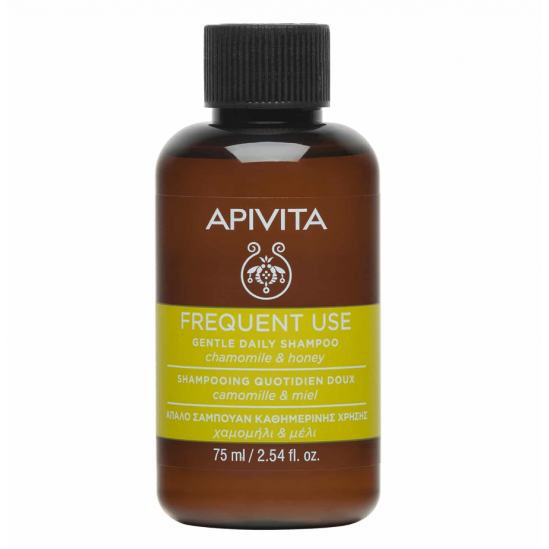 Apivita frequent use mini-shampoing quotidien doux 75ml