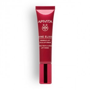 Apivita wine elixir crème yeux et lèvres lift rides 15ml