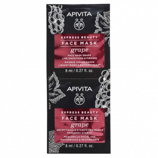 Apivita masque visage raisin 6x2x8ml