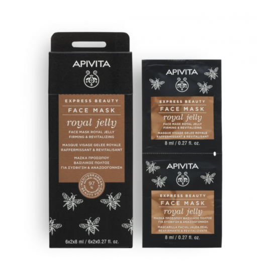 Apivita masque visage gelée royale 6x2x8ml