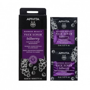 Apivita face scrub masque visage myrtille 6x2x8ml