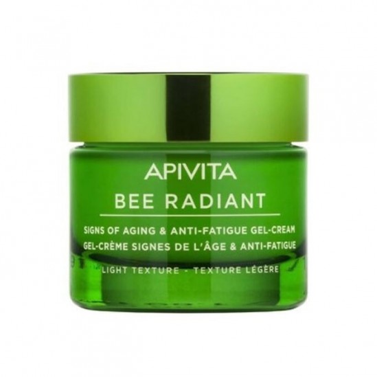 Apivita bee radiant gel-crème signes de l'âge texture légère 50ml