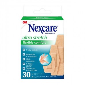 3M nexcare ultra stretch flexible comfort 30 pansements