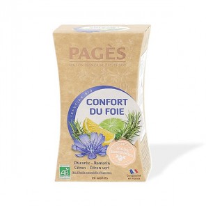 Pagès infusion bio confort du foie 20 sachets 36g