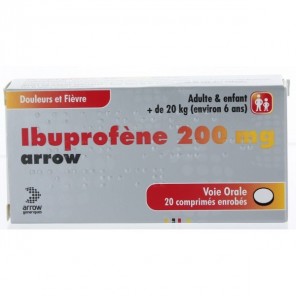 Ibuprofène arrow 200mg 20 comprimés