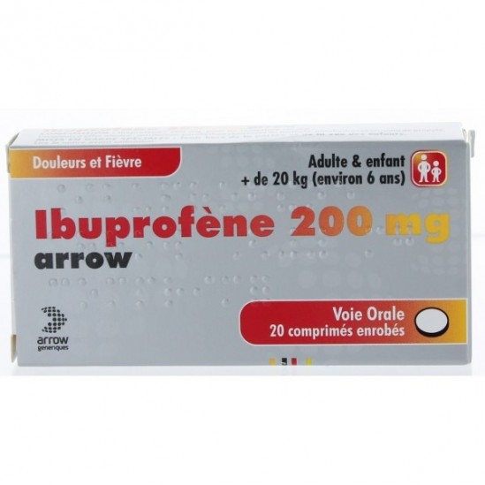 Ibuprofène arrow 200mg 20 comprimés