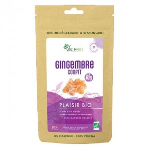 Valebio gingembre confit bio 180g